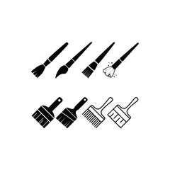 Paint Brush Icon Symbol Vector Illustration