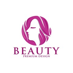 Beauty women logo icon vector template. Premium design beauty logo.