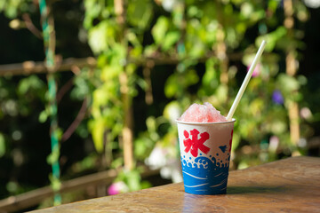 冷たいかき氷