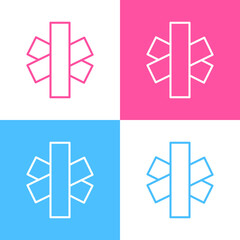 Medical sign, logo icon. Can be used for many purposes, website. Trendy style and editable vector. EPS.