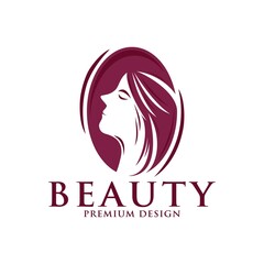 Beauty women logo icon vector template. Premium design beauty logo.