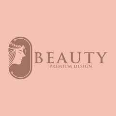 Beauty women logo icon vector template. Premium design beauty logo.
