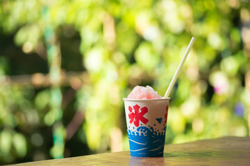 冷たいかき氷