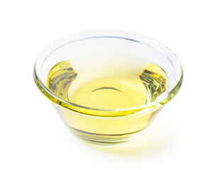 Vegetable oil on a white background