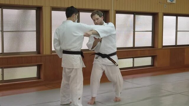 Seoi Nage Judo Shoulder Throw in Slow Motion