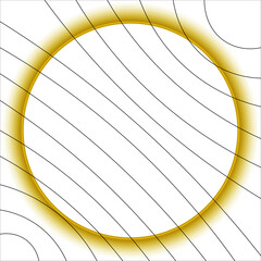 abstract white background with stripes arc and golden ball