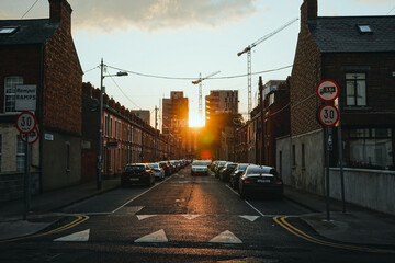 The sun goes down on the streets of Dublin, peace is felt