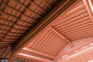 Obraz na płótnie Canvas 日本風の伝統的な屋根の構造