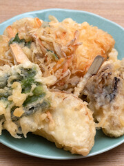 天ぷらの盛り合わせ