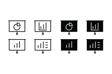 Presentation icon set
