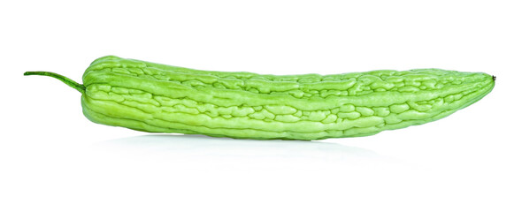 Bitter melon isolated on white background.
