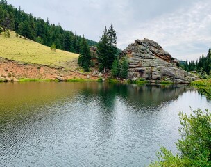 lake in mountains