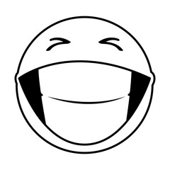 crazy emoji face fools day line style icon