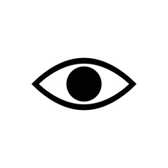 Eye vector icon. Open eye icon, The eye of the beholder. Web design icon. Symbol of the human eye. Vector EPS
