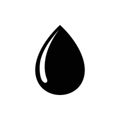 Droplet vector icon. Web design icon. Drop falls, water droplet. Drop of oil illustrator. Drop of rain icon. Vector EPS