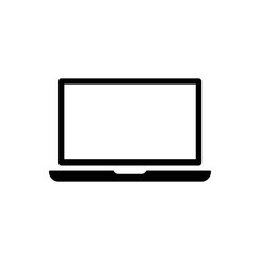 laptop icon, vector illustration. Vector web design.