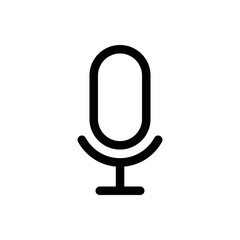 Microphone vector icon, Web design icon. Voice vector icon, Record. Microphone - recording Studio Symbol. Retro microphone icon.