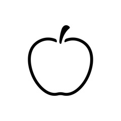 Apple vector icon. Apple fruit illustration icon.Web design vector logo. Apple isolated