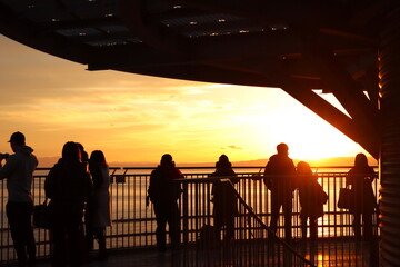 江ノ島シーキャンドルからの夕景