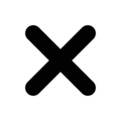 Cross Icon. Cancel icon. Close icon.