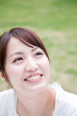 Fototapeta premium 笑顔の女性