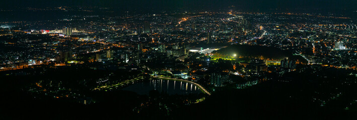night view of the city