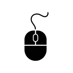 Computer Mouse Icon Symbol. PC Mouse icon vector isolated illustration. Icon computer mouse web. Modern computer mouse, flat icon design.