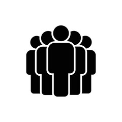 People vector icon. Person symbol. Work Group Team, Persons Crowd Vector Illustration icon. Group of people pictogram isolated. Illustration of people icon - symbol of the crowd. People standing next.