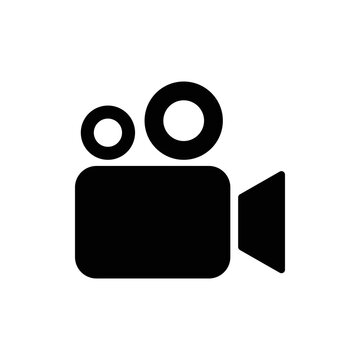 Video camera icon. Cinema camera icon. Film camera, Movie camera icon. Vector icon EPS 10.