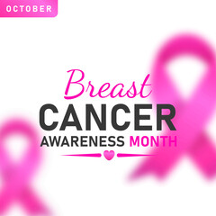 World Breast Cancer poster. web banner. Breast Cancer Awareness Pink Ribbon. Vector illustration.
