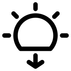 Weather line style icon. simple weather illustration