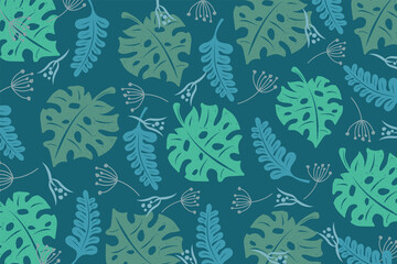 seamless floral pattern with flowers