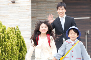 Obraz premium 朝の風景