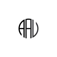 Letters AAU Joint logo icon
