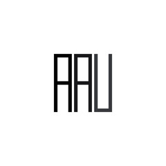 Letters AAU Joint logo icon