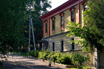 Fototapeta na wymiar Old mansion on a summer morning. Moscow region. Russia.