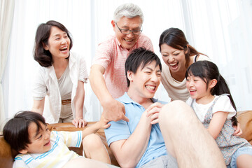 Fototapeta premium 家族団欒