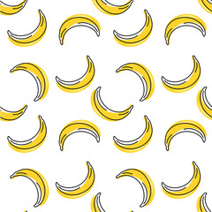 Fototapeta na wymiar seamless pattern with bananas