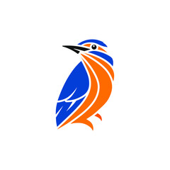 illustration vector graphic of kingfisher bird