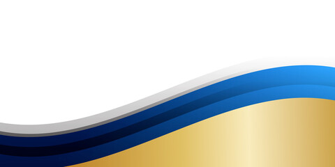 Abstract white red gold 3d curve wave presentation background