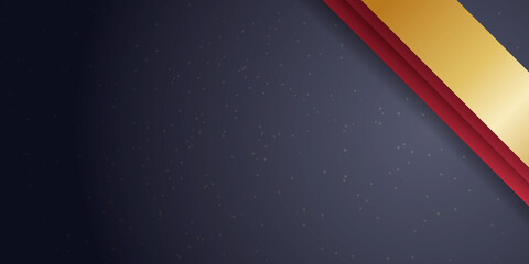 Naklejka premium Abstract 3d red gold black white presentation background for corporate and business