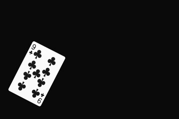 トランプ　クラブ　9　素材