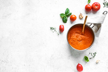 Homemade tomato sauce or soup