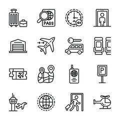 Aviation Industry Icons Pack 