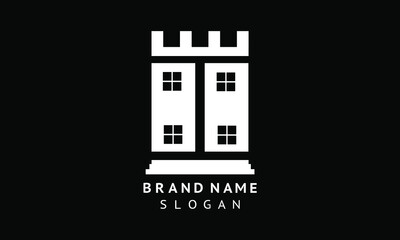 black and white castle logo