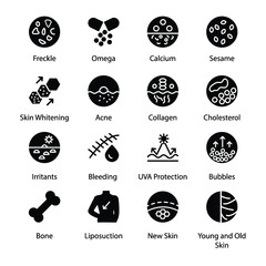 Skin Problem Vector icons