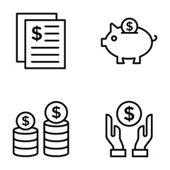 Finance and Technology Icons