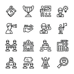 Corporate Development Icons 