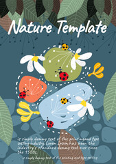 natural leaflet abstract background illustration vector 08