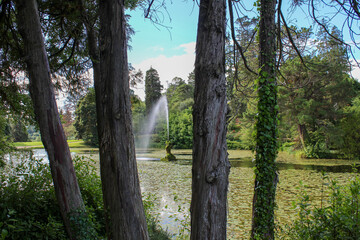 Powerscourt Gardens Castel Schloss Garten 